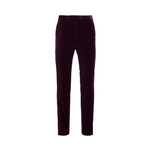 Cal&ccedil;as formais de veludo Gregory Purple Label em 1