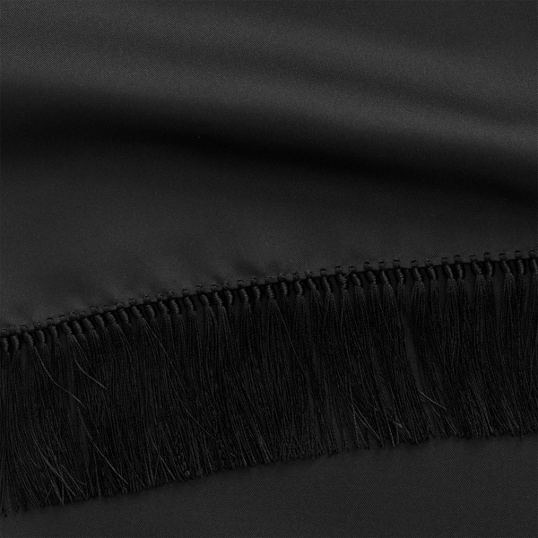 Fransenschal aus Seidentwill Purple Label in Schwarz 2