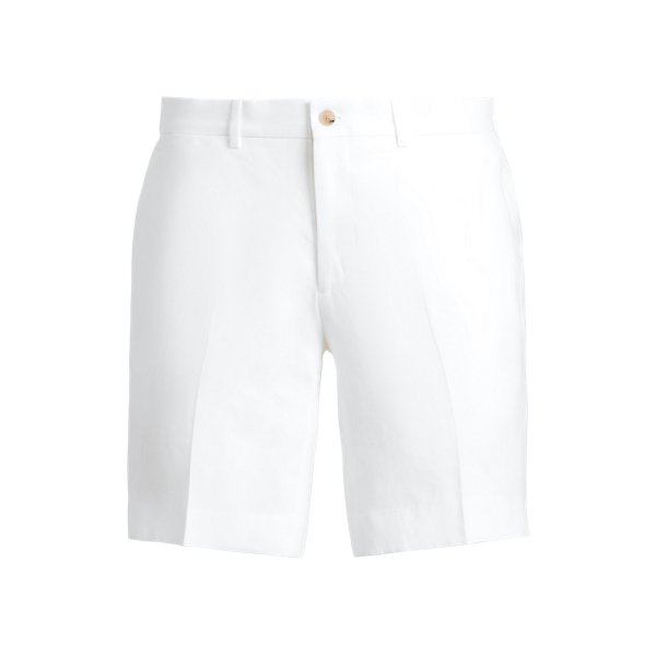 Optic White Gregory Tailored Linen Short Purple Label 2