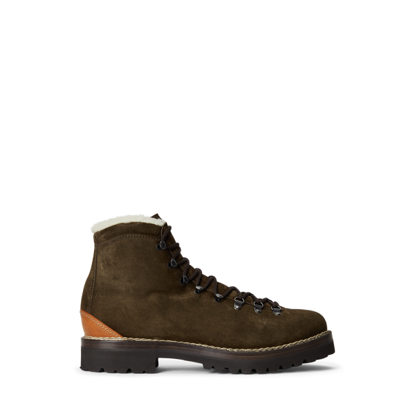 Fidel Shearling-Lined Suede Boot Purple Label 1