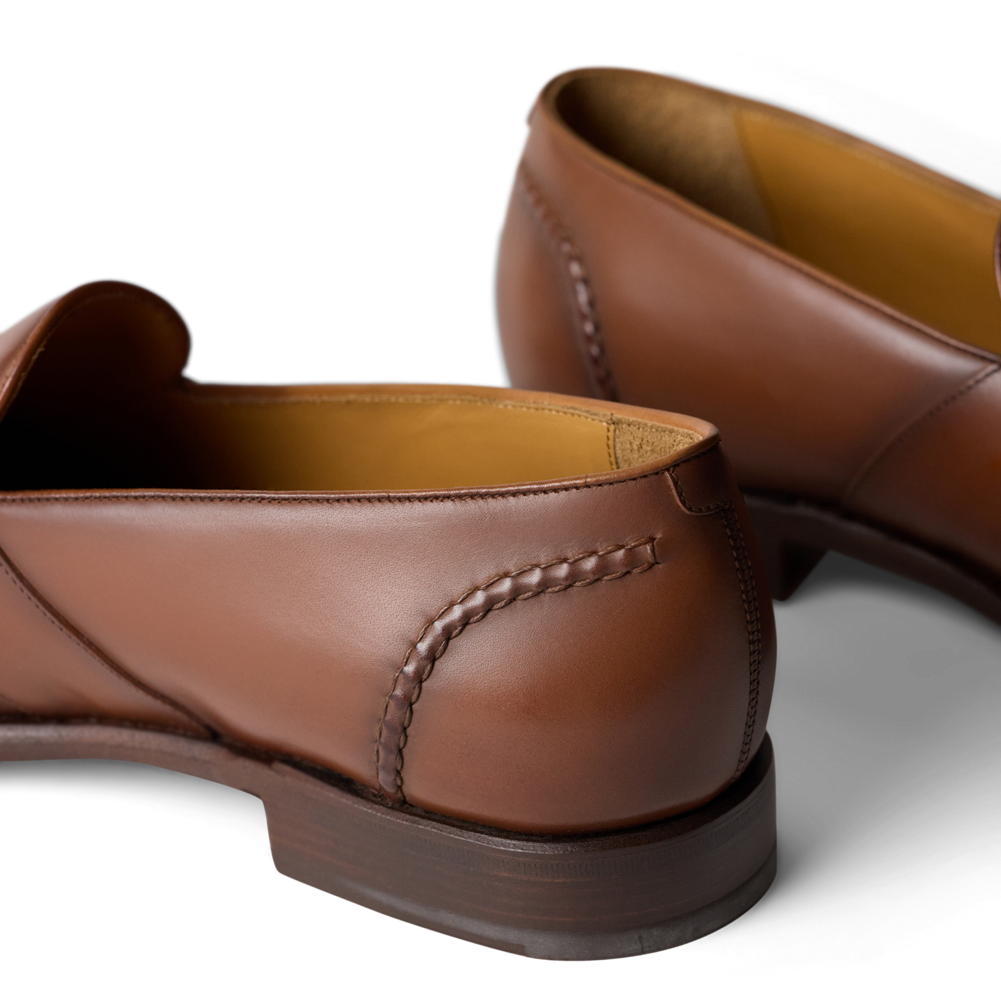 Мужские туфли Ralph Lauren Meegan Calfskin Penny Loafer, цвет: Рыжевато-коричневый — фото 4
