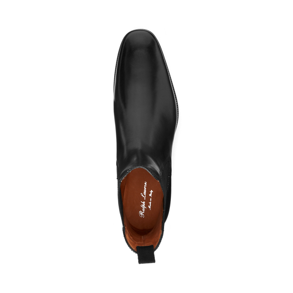 Black Penfield Calfskin Chelsea Boot Purple Label 4