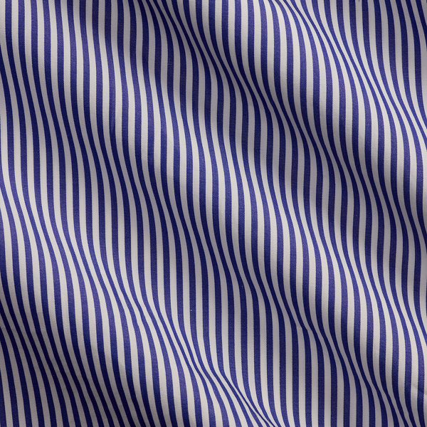 Hemd mit Bengal-Streifen Purple Label in Mittelblau/Wei&szlig; 9