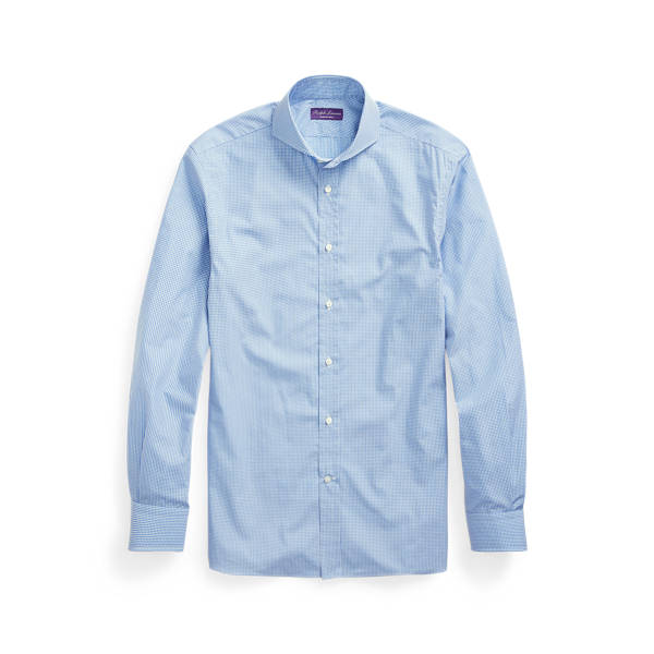 Gingham Twill Shirt Purple Label 1