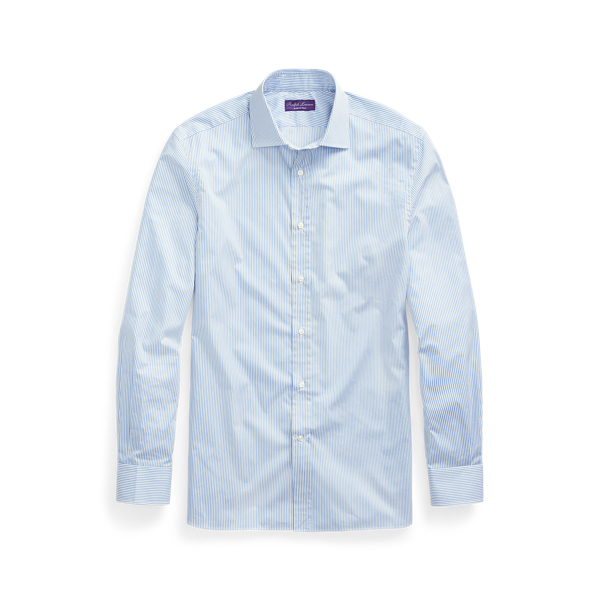 Camisa de sarja &agrave;s riscas Purple Label em 1