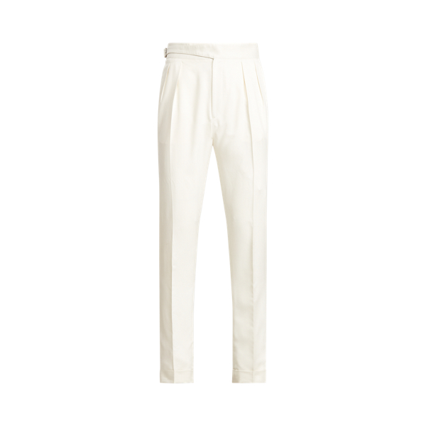 Buckled Silk Gabardine Trouser Purple Label em 1