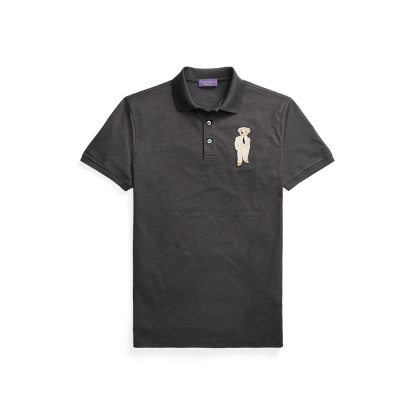 Custom Slim Fit Polo Bear Polo Shirt Purple Label 1