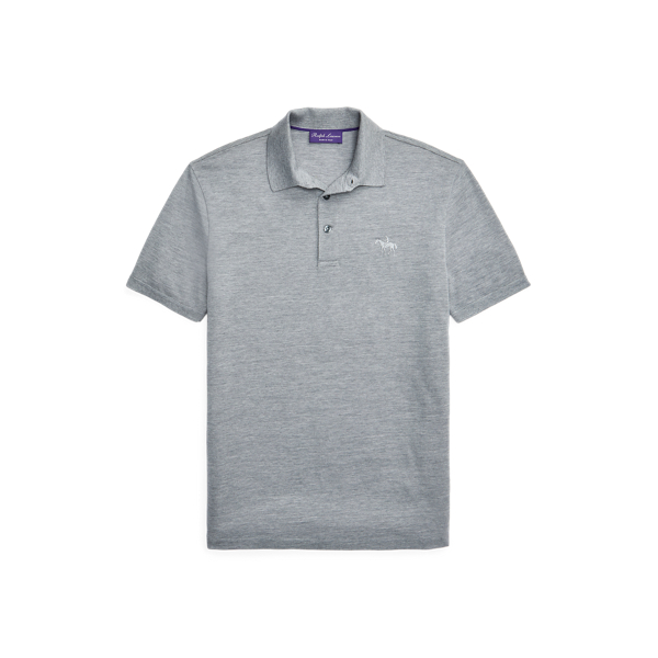 Wool Pique Polo Shirt Purple Label 1