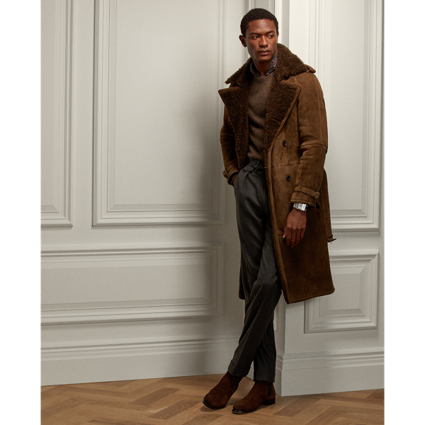 Shearling Trench Coat