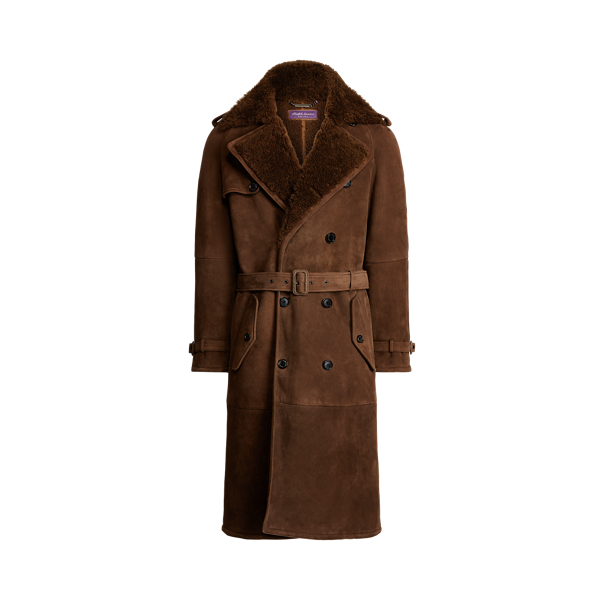 Shearling Trench Coat Purple Label 1