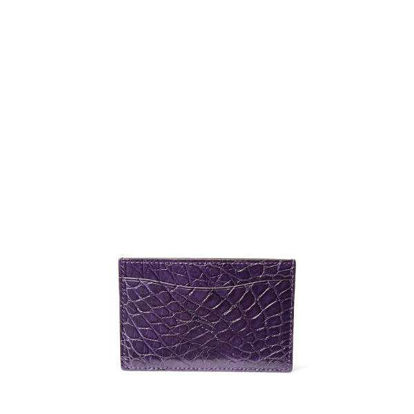 Deep Purple Caiman Card Case Purple Label 2