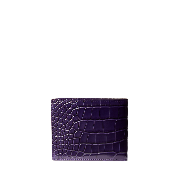 Deep Purple Alligator Wallet Purple Label 2