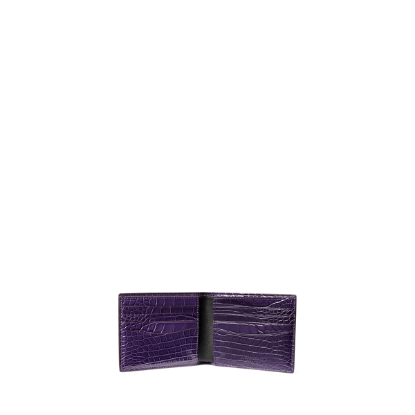 Deep Purple Alligator Wallet Purple Label 3