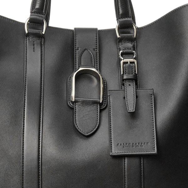 Cabas Welington en vachette Purple Label en Noir 6