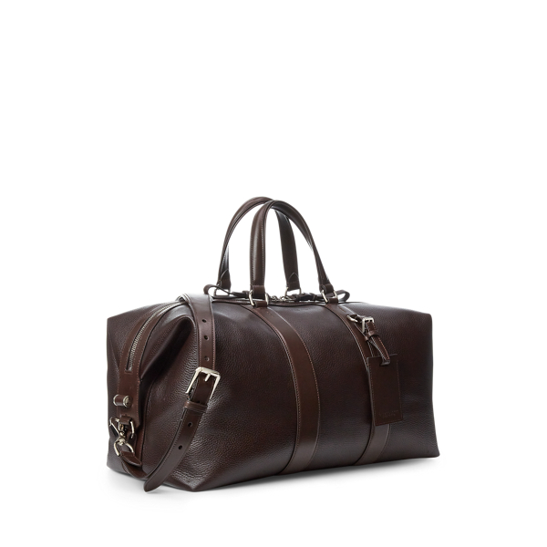 Dark Brown Leather Duffel Purple Label 3