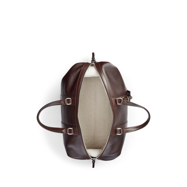 Dark Brown Leather Duffel Purple Label 4