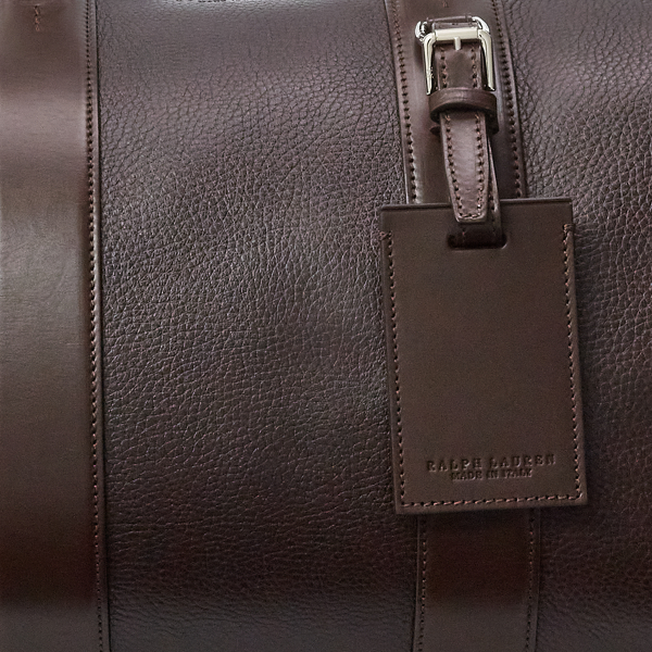 Dark Brown Leather Duffel Purple Label 6