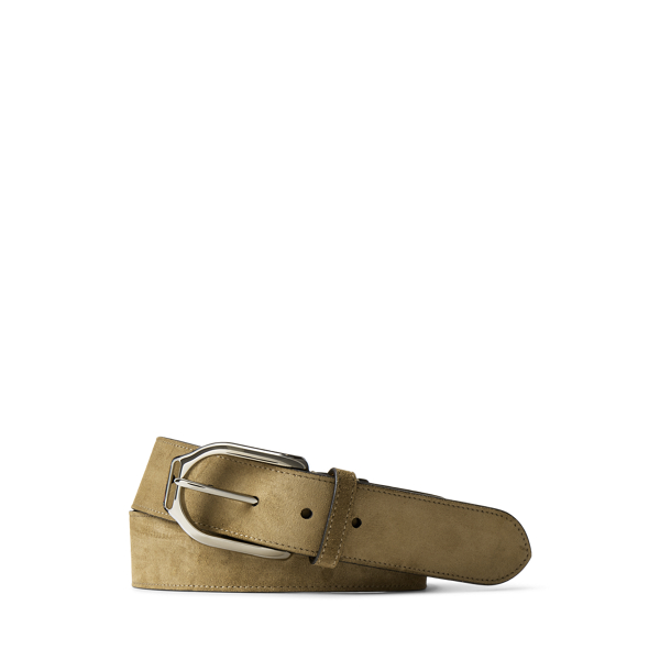 Welington Stirrup-Buckle Suede Belt