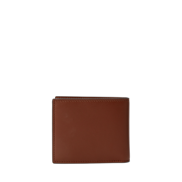 Chestnut Burnished Calfskin Billfold Wallet Purple Label 2