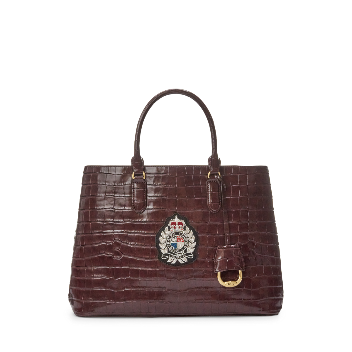 激安 Lauren Ralph 上質レザーCrocodile-Embossed Satchel Bag 👜Lauren Ralph Lauren Croc-Embossed Medium satchel | eBay