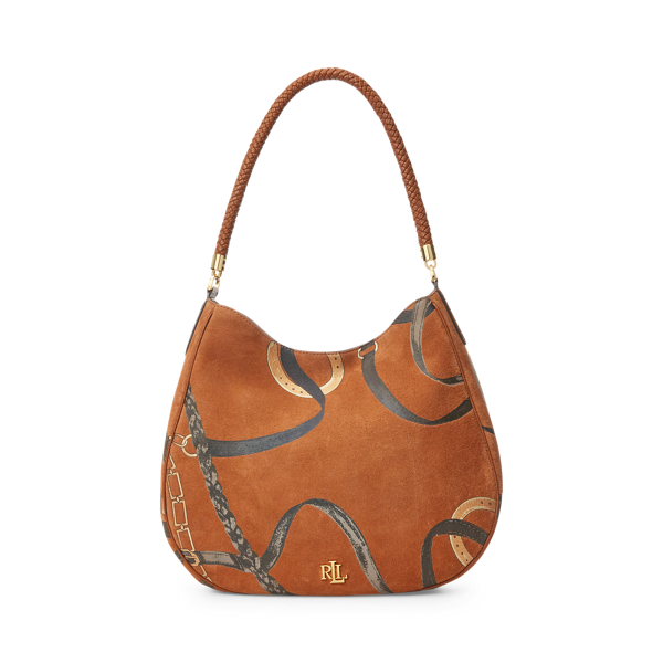 Print Suede Charli Shoulder Bag