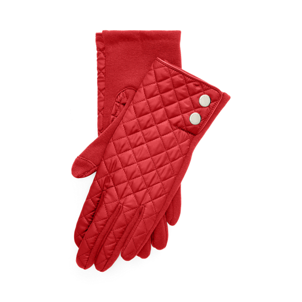 Quilted Riding Tech Gloves Lauren 1
