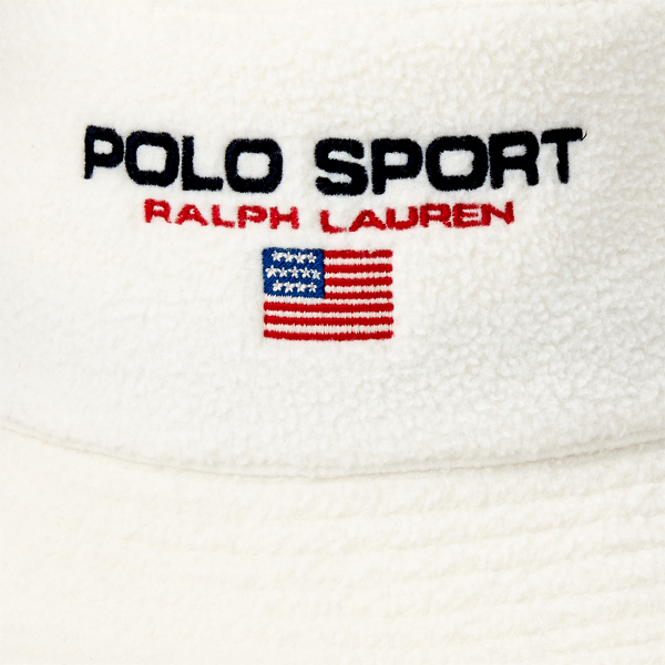 Antique Cream Polo Sport Fleece Bucket Hat Polo Ralph Lauren 3