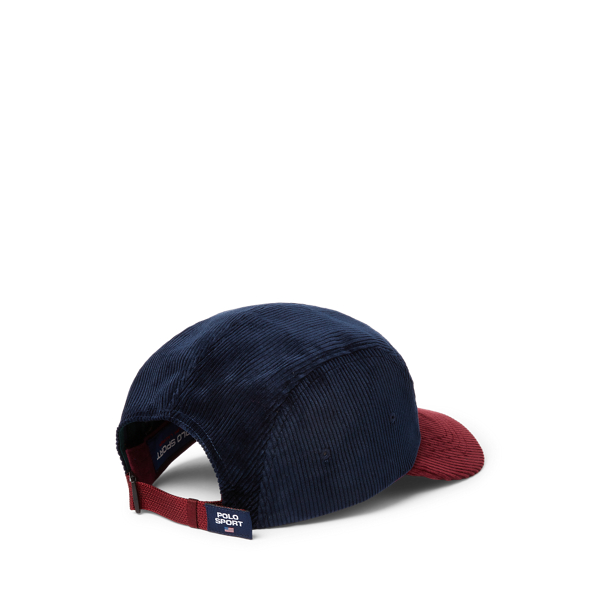 Hunter Navy/Classic Wine Polo Sport Corduroy Five-Panel Cap Polo Ralph Lauren 2