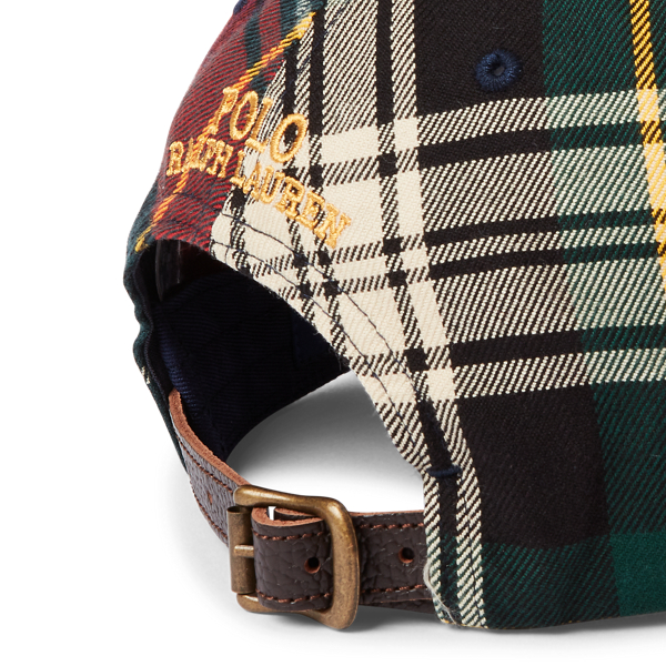 Gordon Plaid Crest Plaid Twill Ball Cap Polo Ralph Lauren 3