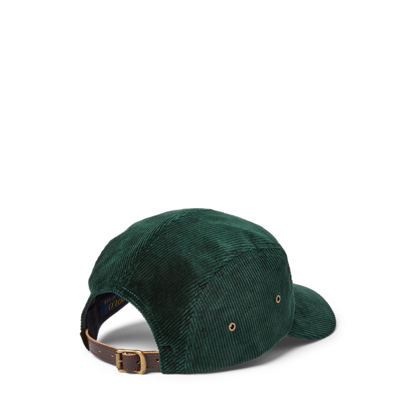 College Green Logo Stretch Corduroy Cap Polo Ralph Lauren 2