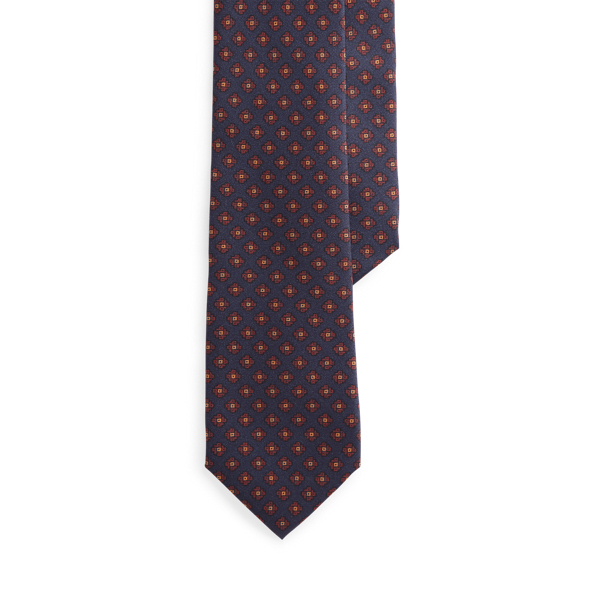 Navy Neat Silk Narrow Tie Polo Ralph Lauren 1