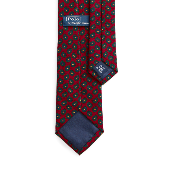 Red Wool Challis Narrow Tie Polo Ralph Lauren 2