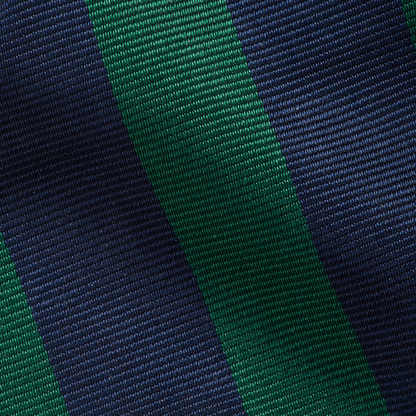 Smalle gestreepte repp das van zijde Polo Ralph Lauren in Marineblauw/groen 3