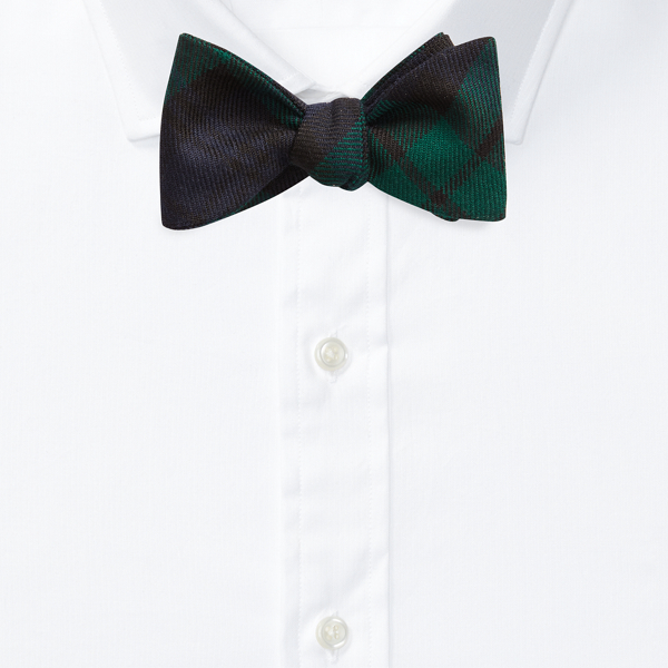 Blackwatch Tartan Wool Bow Tie Polo Ralph Lauren 2