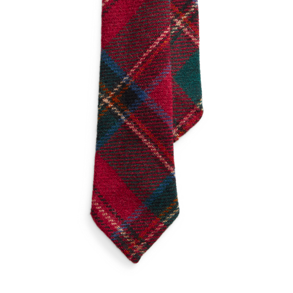 Tartan Wool Narrow Tie Polo Ralph Lauren 1