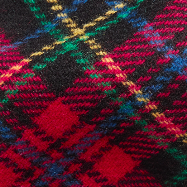 Tartan Wool Narrow Tie Polo Ralph Lauren em Black Multi 3