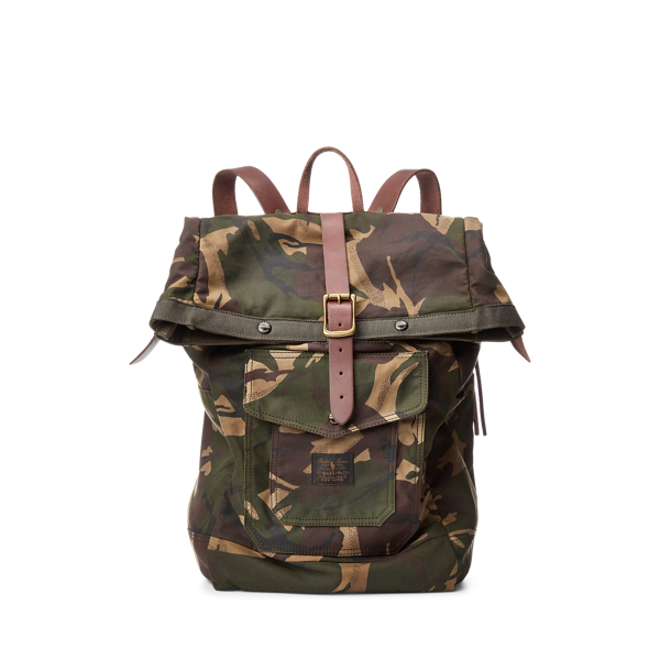 Zaino in tela spalmata camouflage