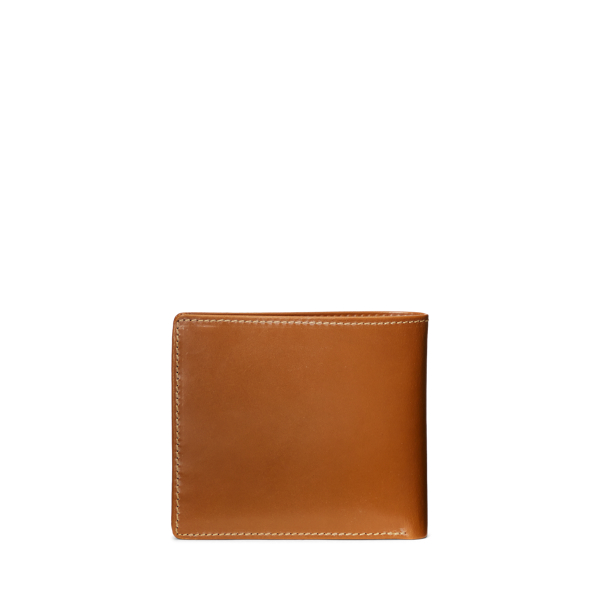 Saddle Saddle Leather Billfold Wallet Polo Ralph Lauren 2