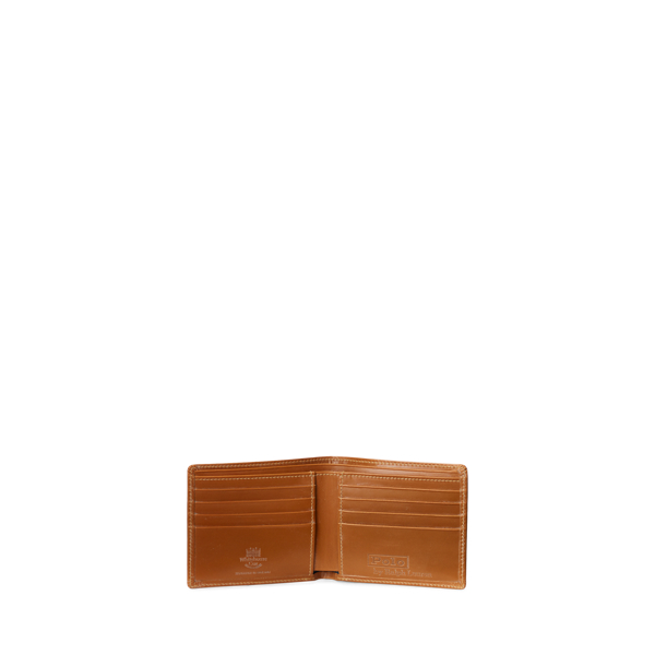 Saddle Saddle Leather Billfold Wallet Polo Ralph Lauren 3
