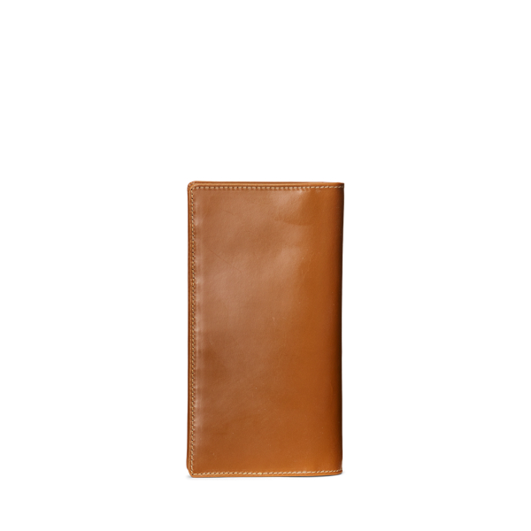 Saddle Saddle Leather Continental Wallet Polo Ralph Lauren 2