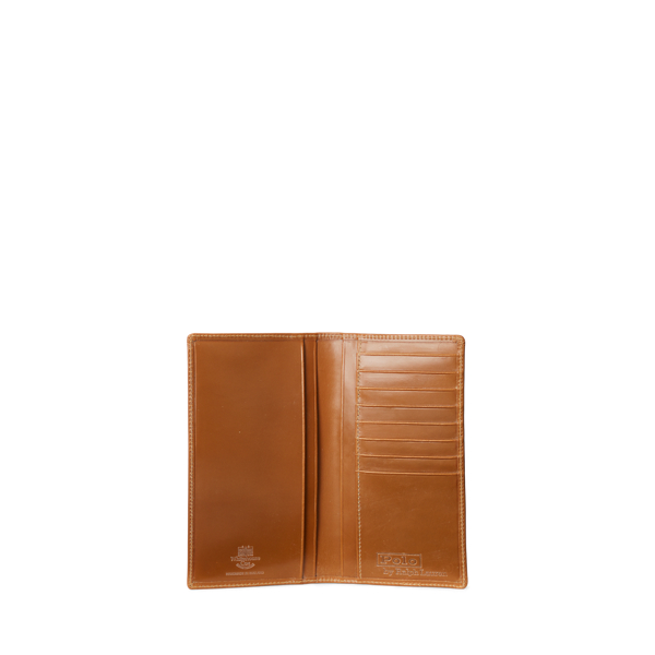 Saddle Saddle Leather Continental Wallet Polo Ralph Lauren 3
