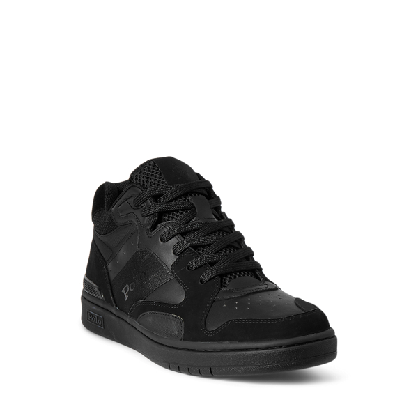 Black/Black Court Mid Pro Sneaker Polo Ralph Lauren 2