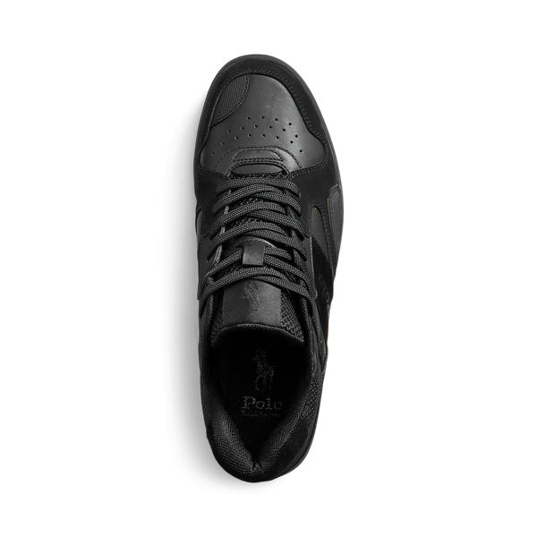 Black/Black Court Mid Pro Sneaker Polo Ralph Lauren 4