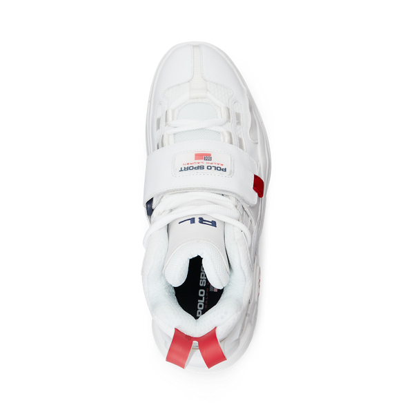 White / Navy / Red PS100 High-Top Sneaker Polo Ralph Lauren 4