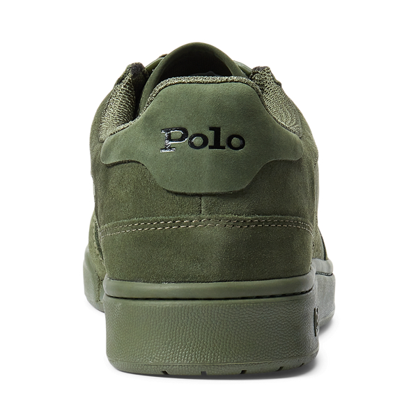 Classic Drab Court Suede &amp; Oxford Trainer Polo Ralph Lauren 3