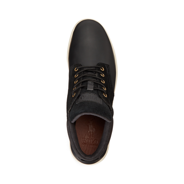 Black Waterproof Leather-Suede Sneaker Boot Polo Ralph Lauren 4