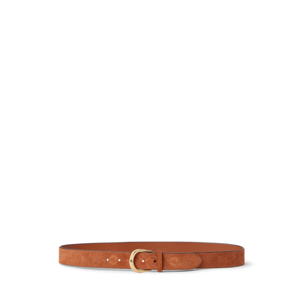 Ceinture en daim gaufr&eacute; Lauren en 1