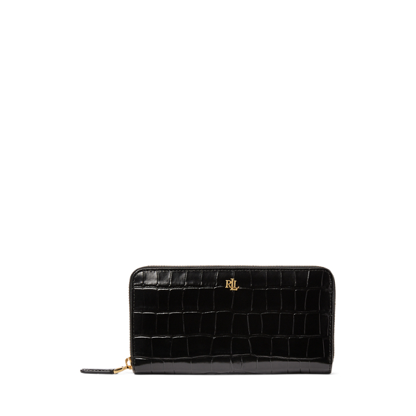 Embossed Leather Continental Wallet