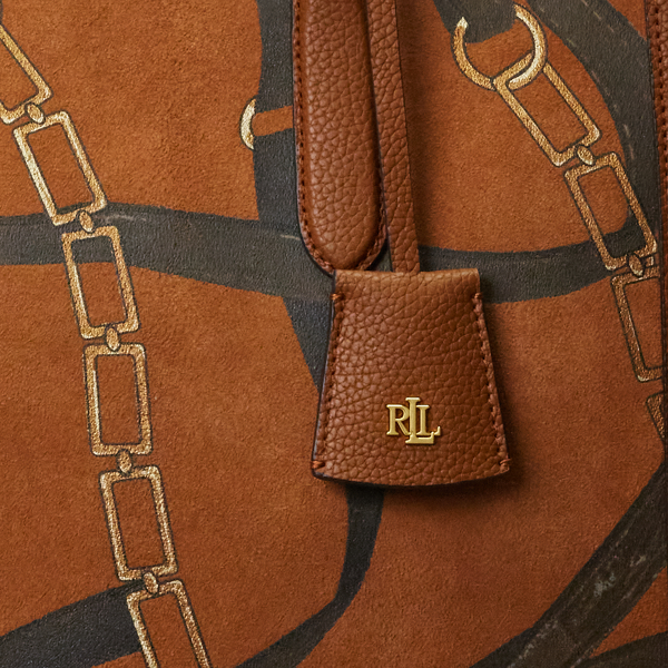 LAUREN Ralph Lauren Tyler キャンバス トート バッグ Print Suede Large Tyler Tote for Women | Ralph Lauren