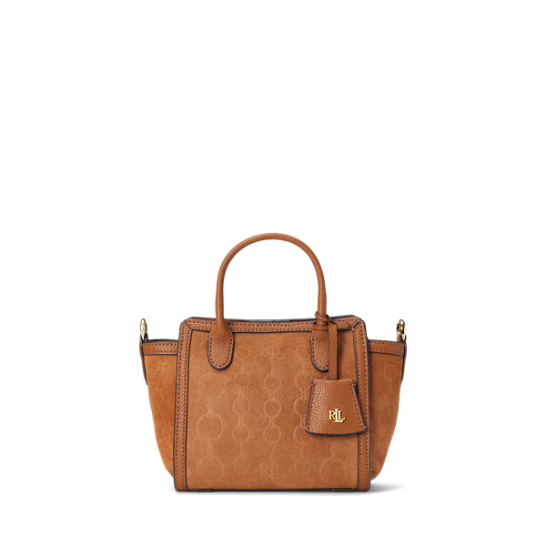 Embossed-Suede Small Tyler Tote